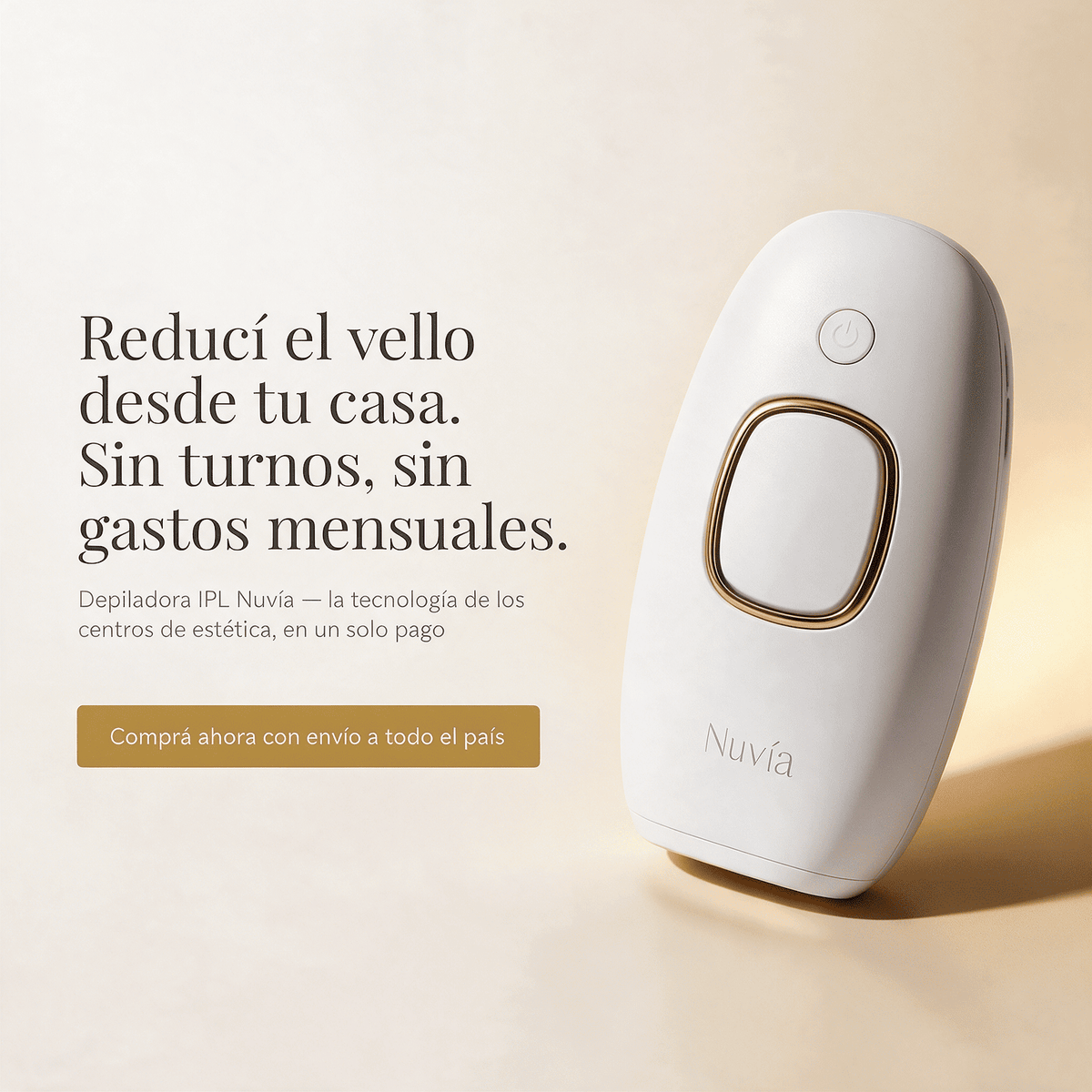 Depiladora IPL Nuvía — Luz Pulsada para Depilación en Casa