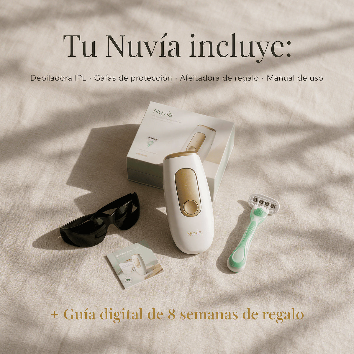 Depiladora IPL Nuvía — Luz Pulsada para Depilación en Casa